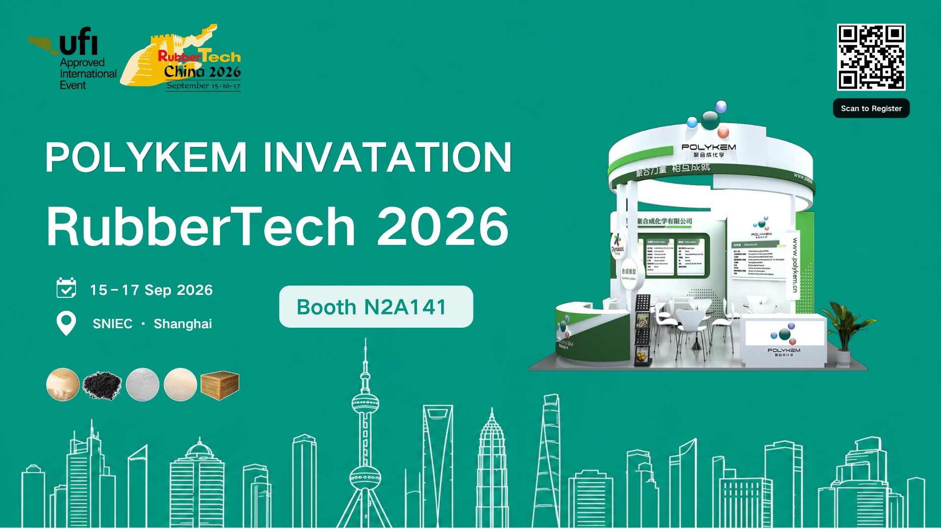 Susipažinkite su Polykemu RubberTech China 2026 Šanchajuje